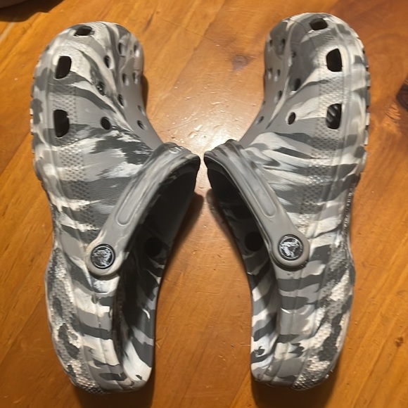 Grey and white crocs (used) - Picture 2 of 3